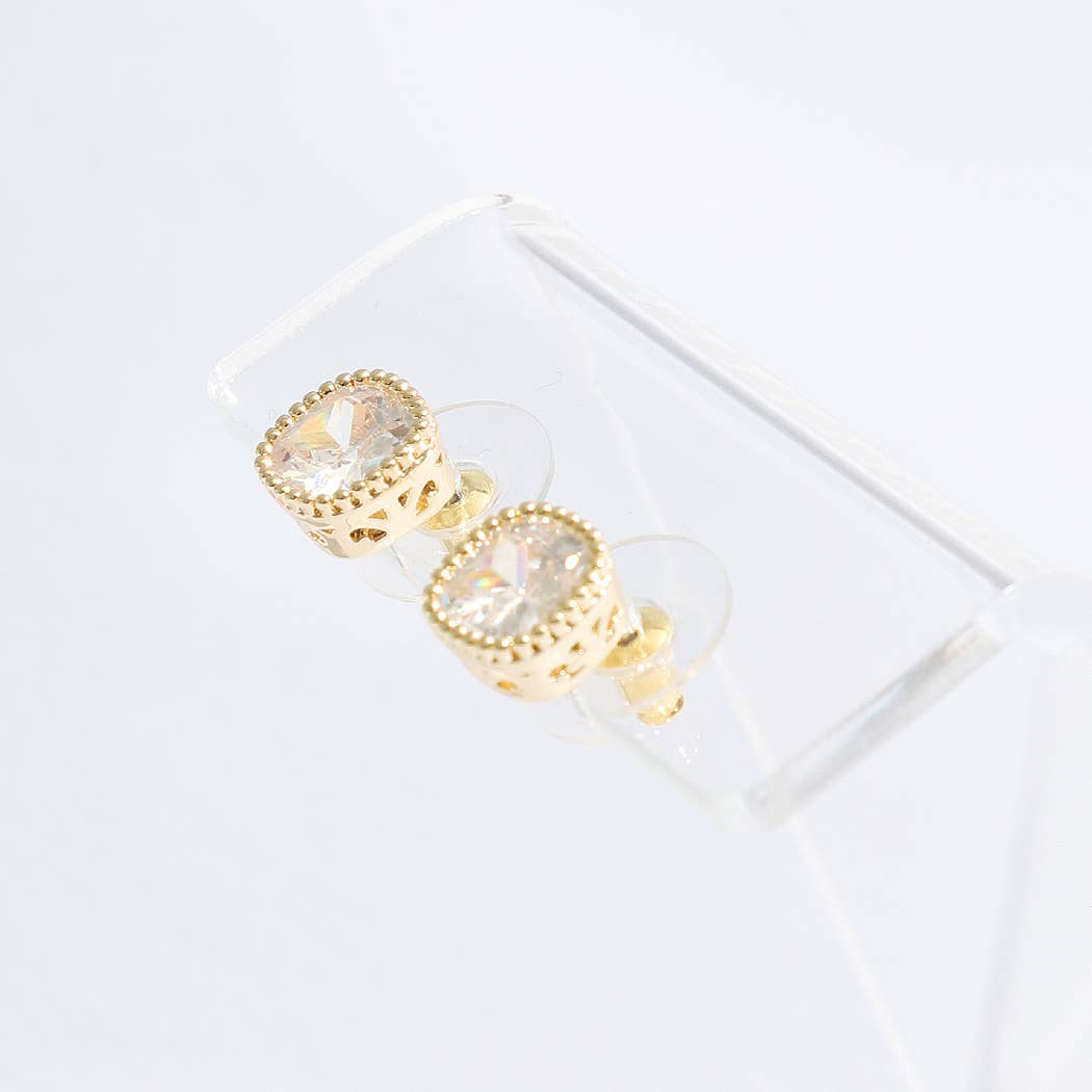 Rhinestone Post Earrings