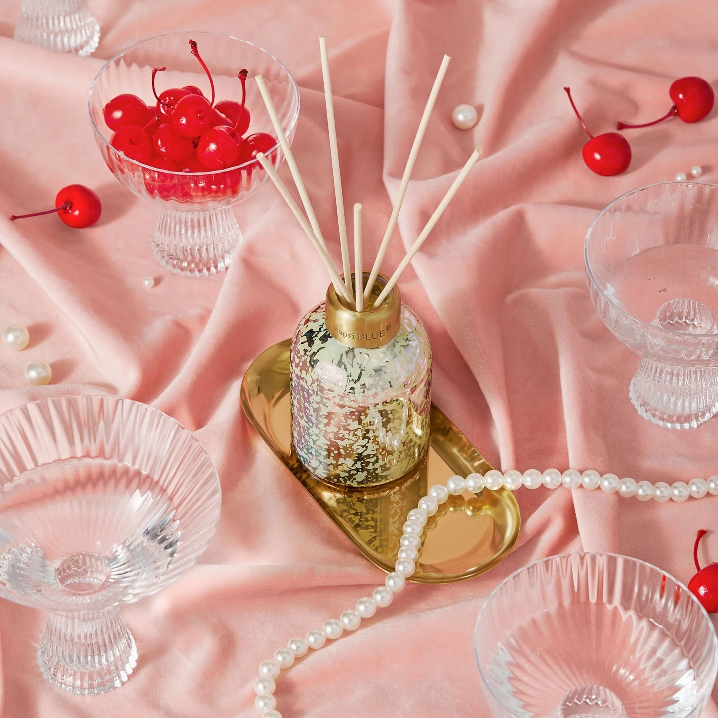 capri BLUE Mercury Iridescent Petite Reed Diffuser