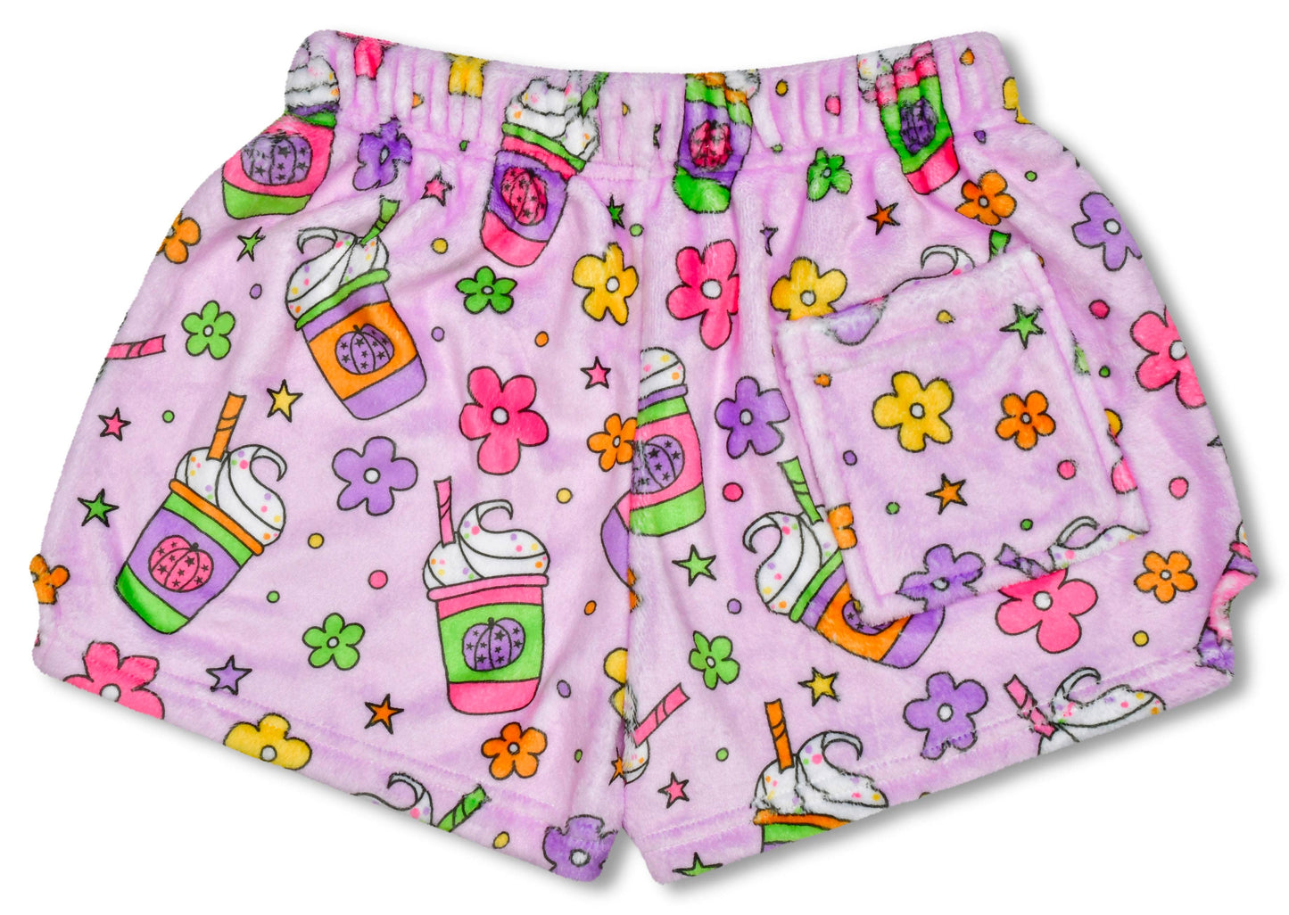 Pumpkin Lattes Plush Shorts