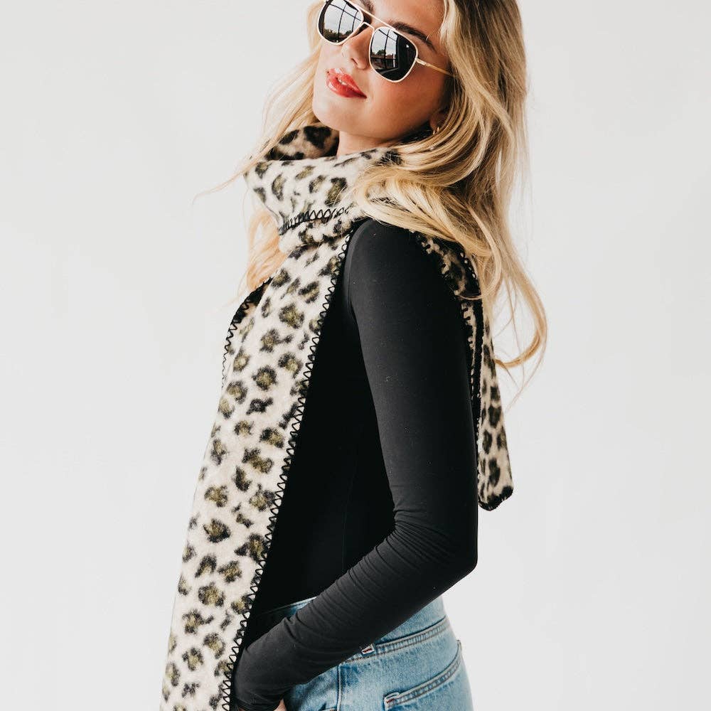 Laine Leopard Scarf