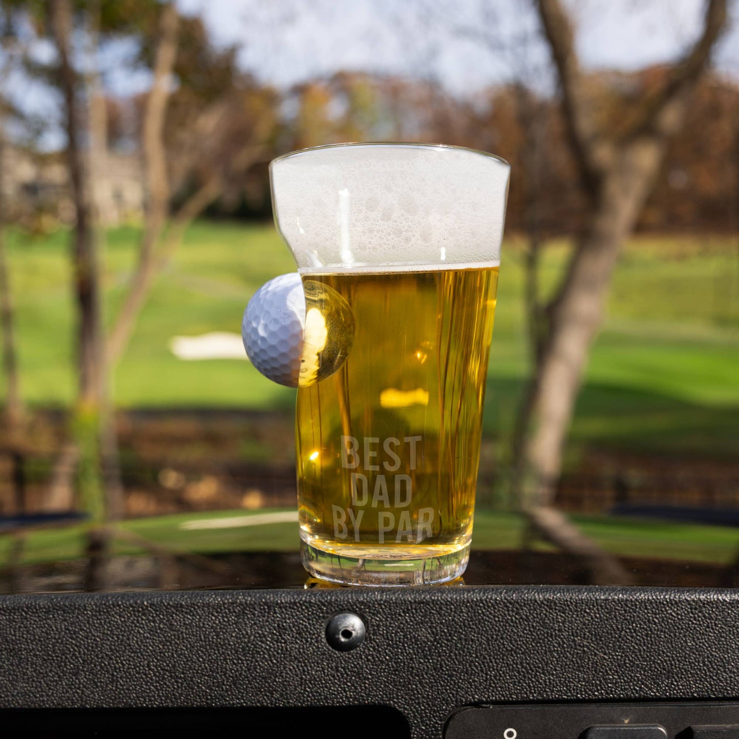 Dad Par - 15 oz Golf Ball Glass
