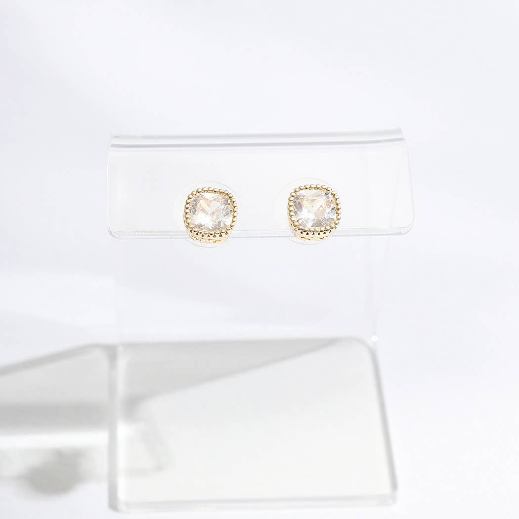 Rhinestone Post Earrings