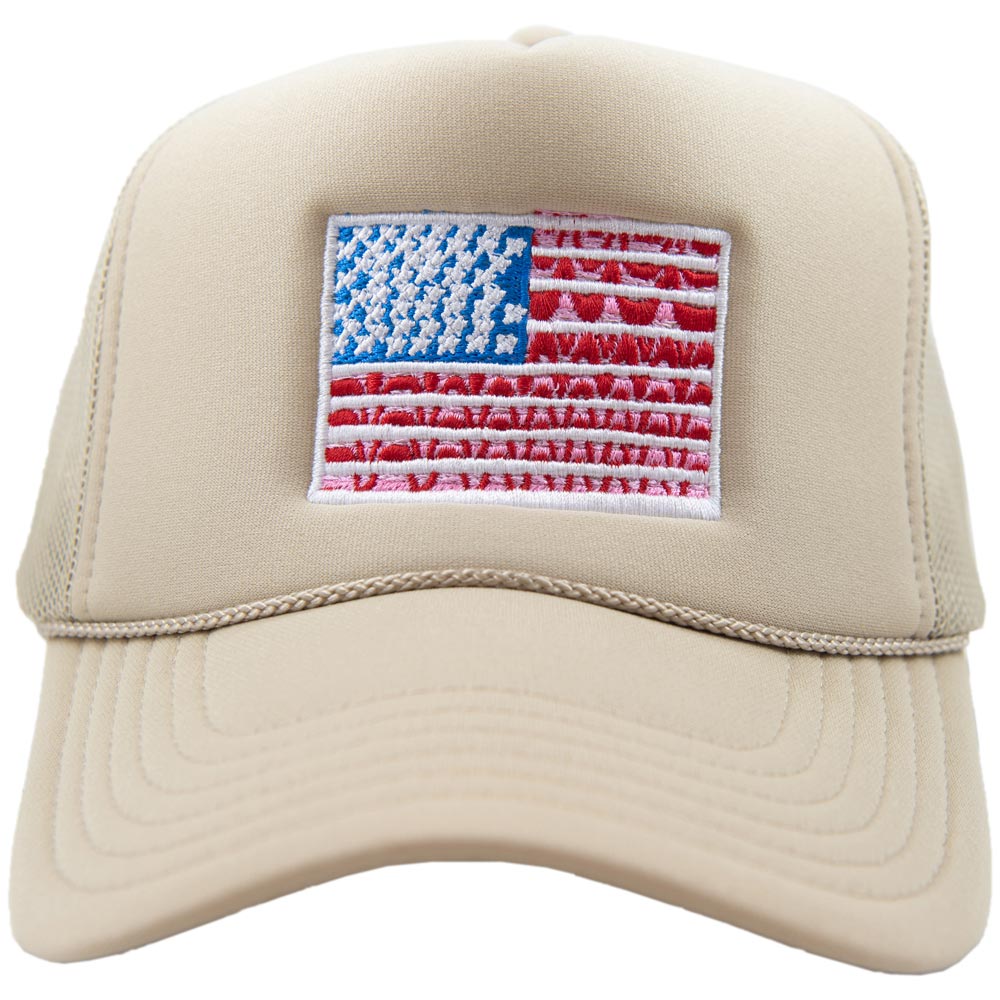 American Flag Trucker Hat