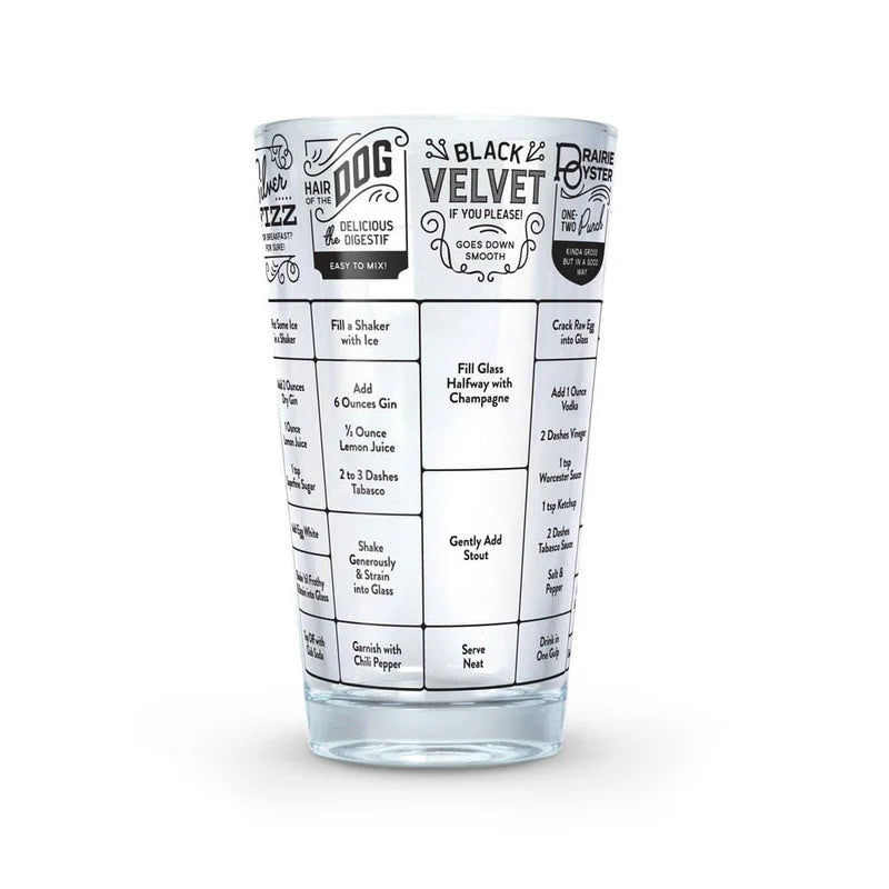 Recipe Pint Glass