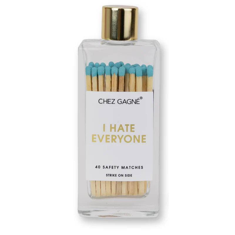 Glass Bottle Safety Matches