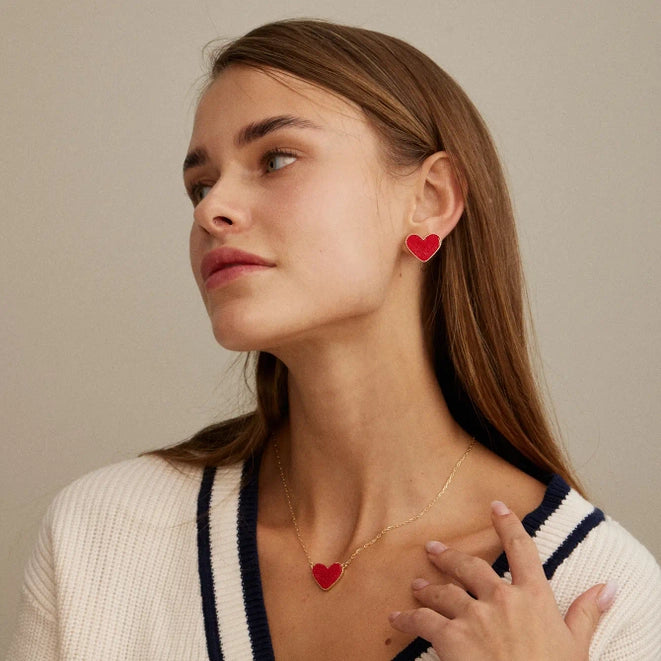 Kasandra Heart Druzy Necklace