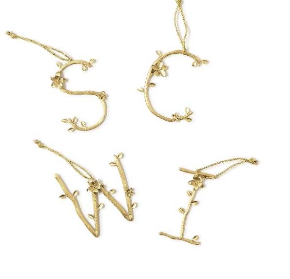 Two's Company Letter Ornaments