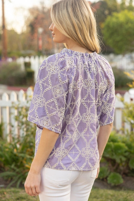 Lavender Tassel Top