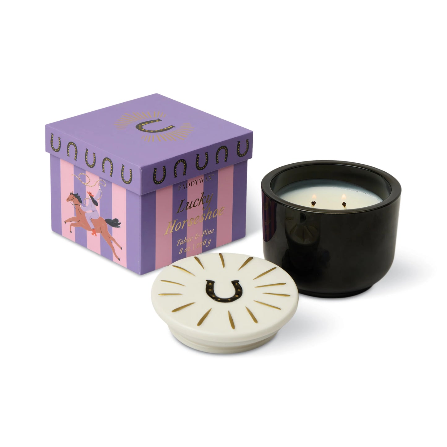 Paddywax Charmed Candle - Horseshoe Lid