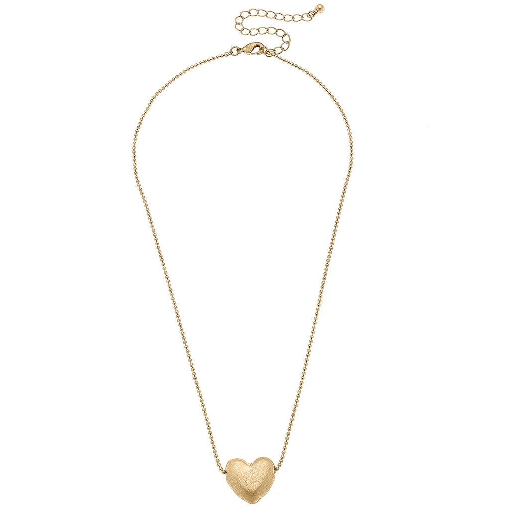 Margo Puffy Heart Necklace