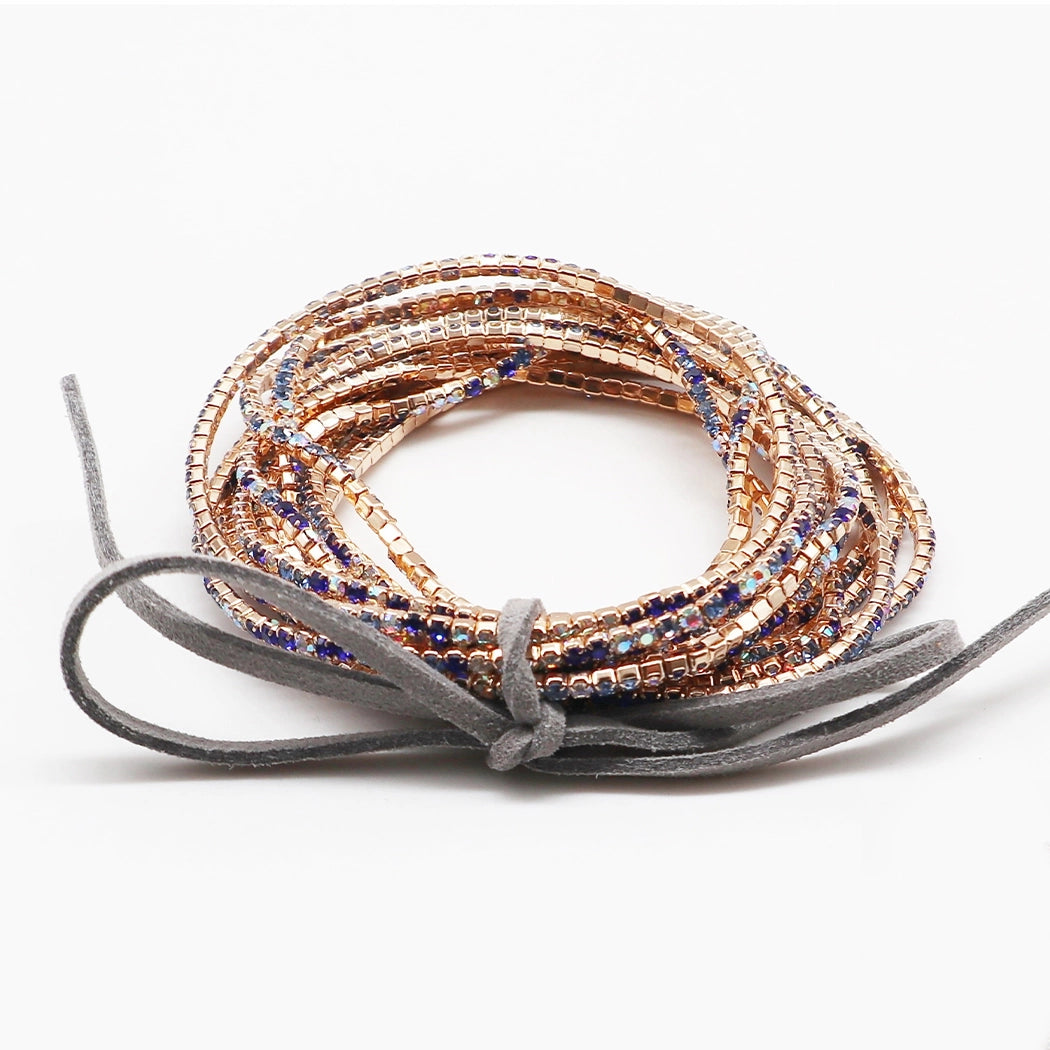 Rhinestone Layered Stretch Bracelets