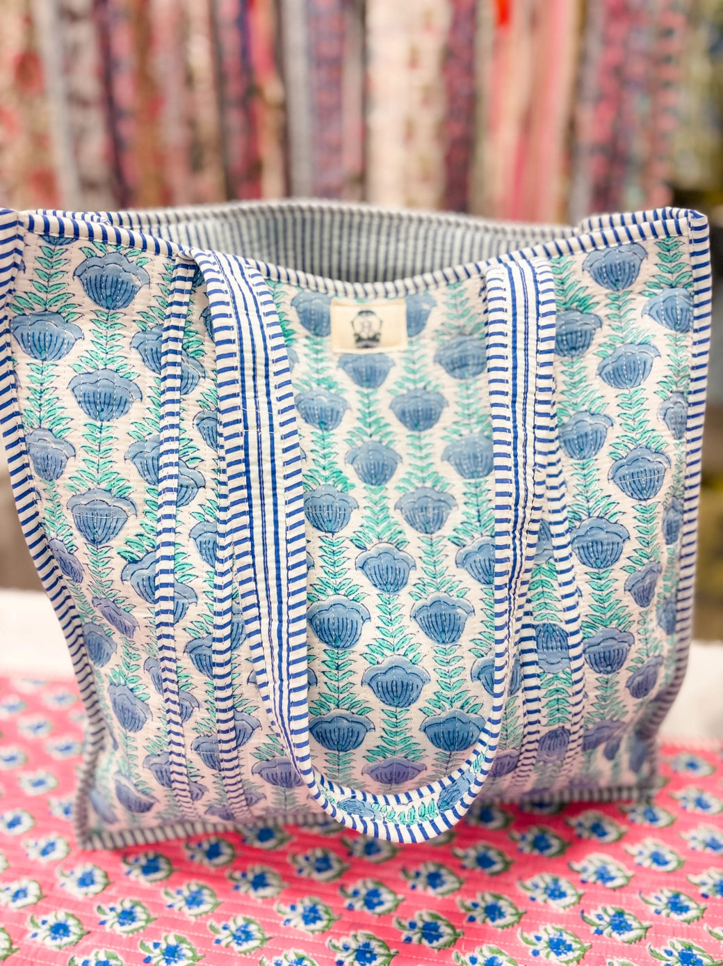 Small Quilted Tote Bag