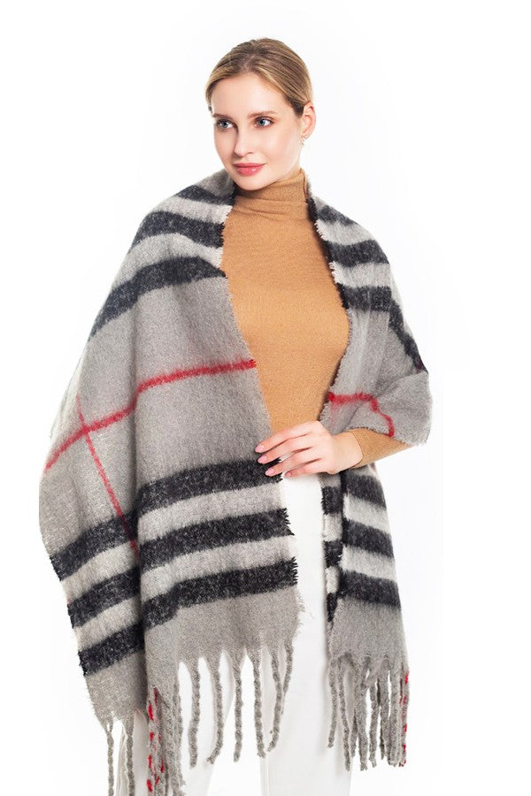 Plaid Long Scarf