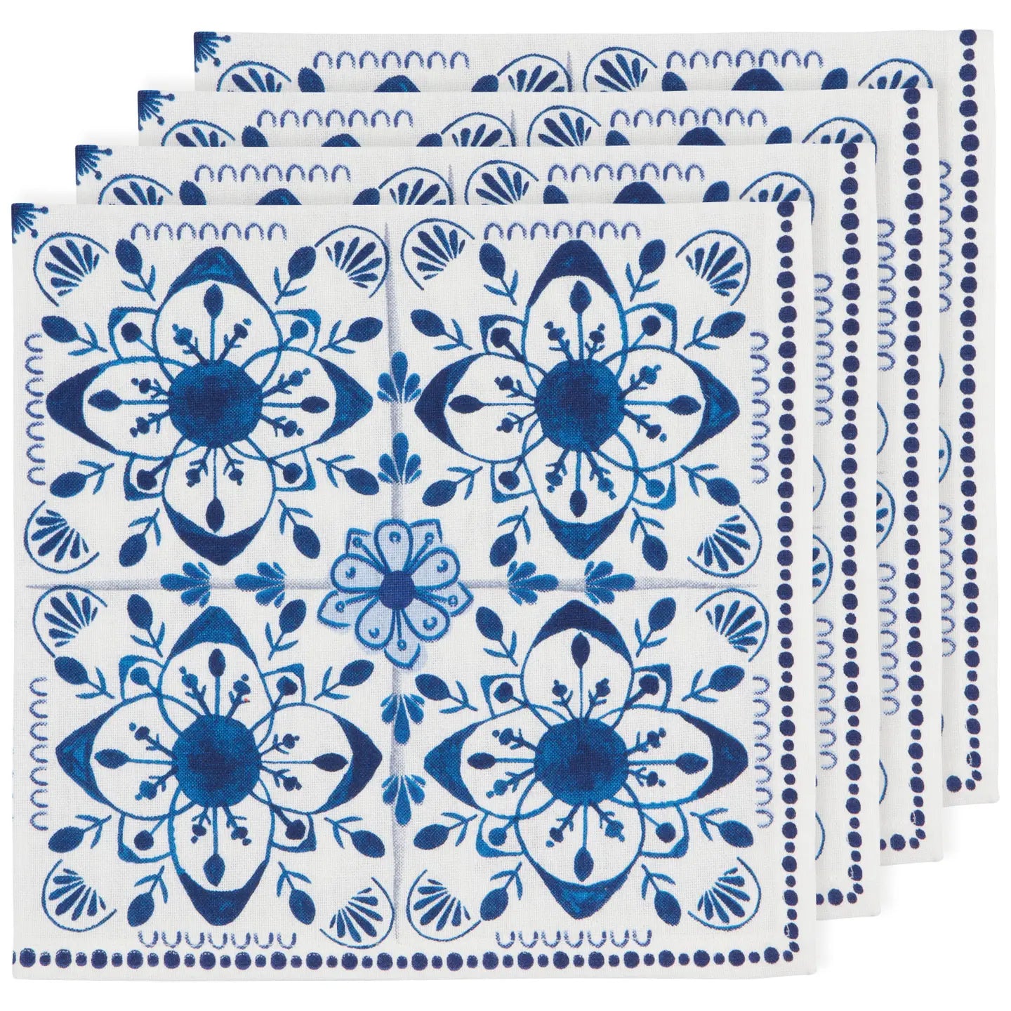 Danica Heirloom Block Print Napkins- Set of 4
