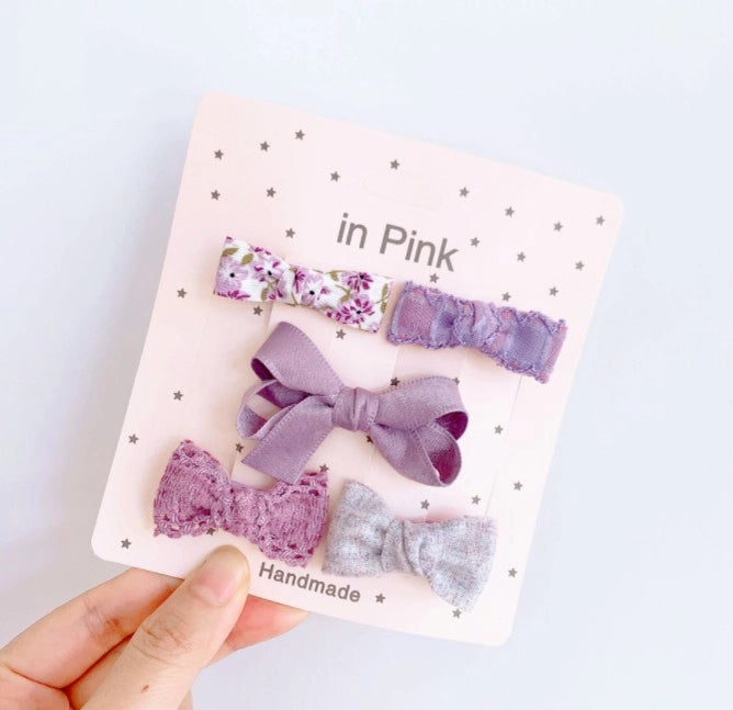 Baby Colorful Bow Hair Clip Set
