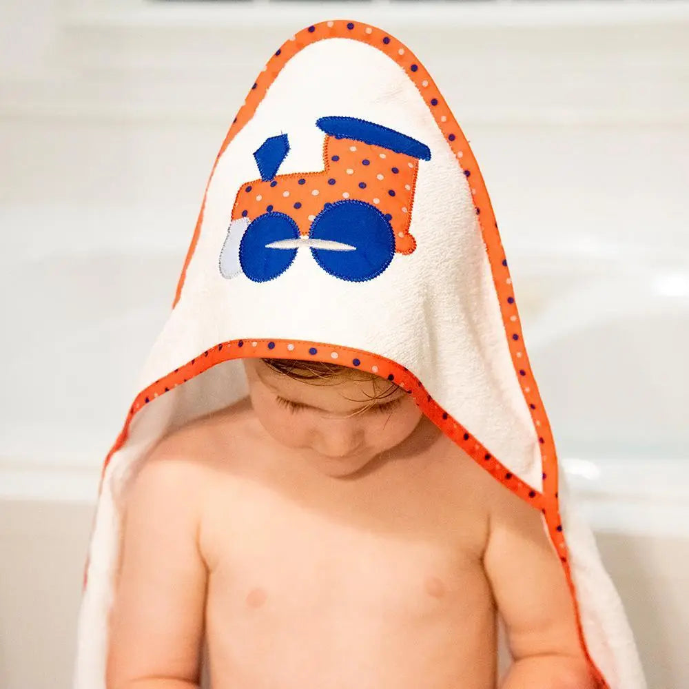 Gingham Hooded Baby Bath Towel