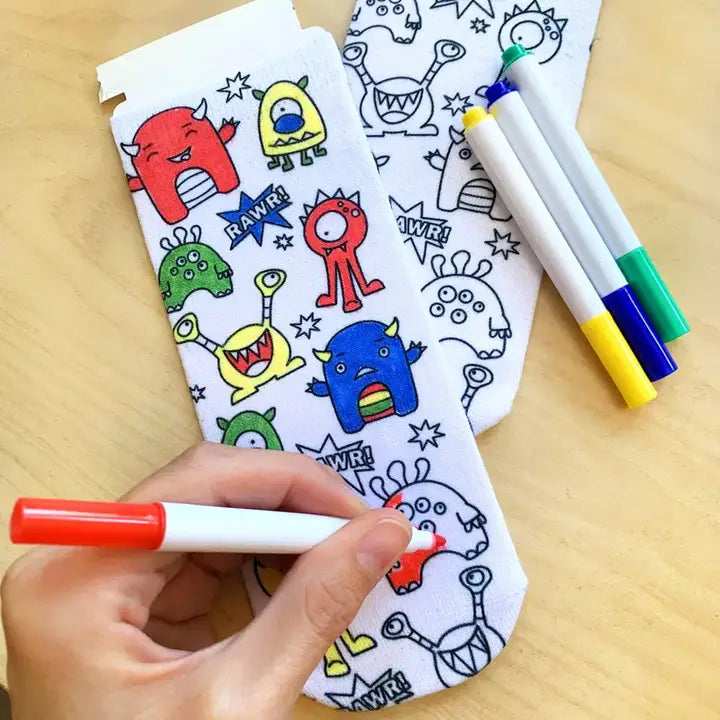 Diy Coloring Sports Socks