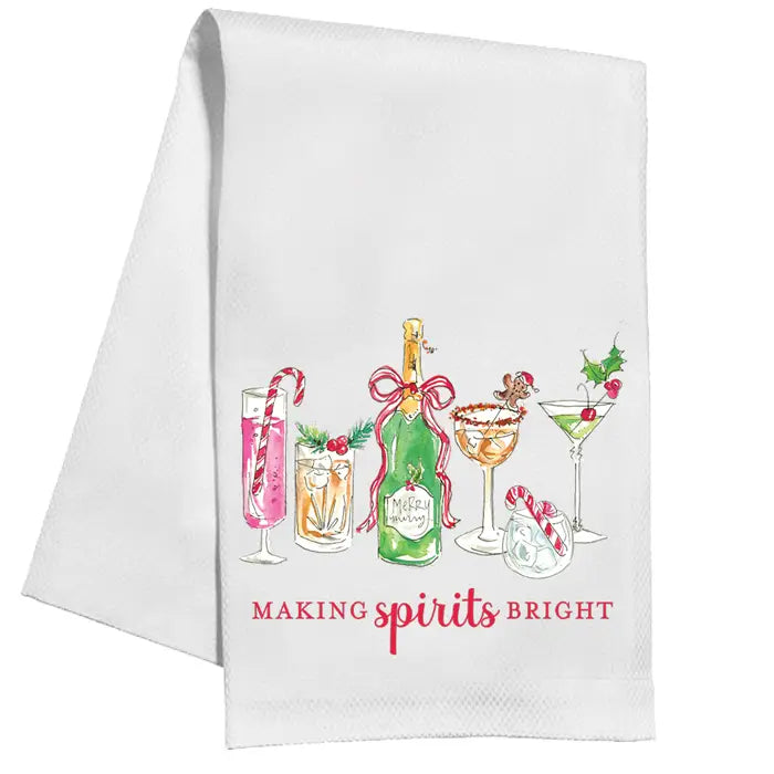 Holiday Hand painted Design Towel