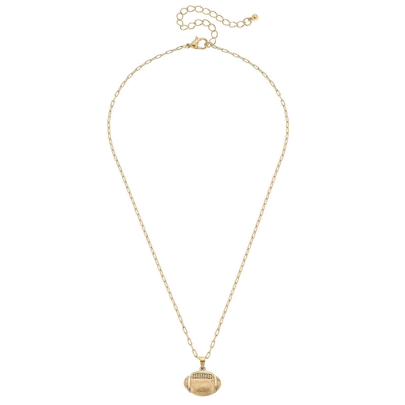 Game Day Football Charm Necklace