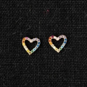 Mini Silver and Gold Post Earrings