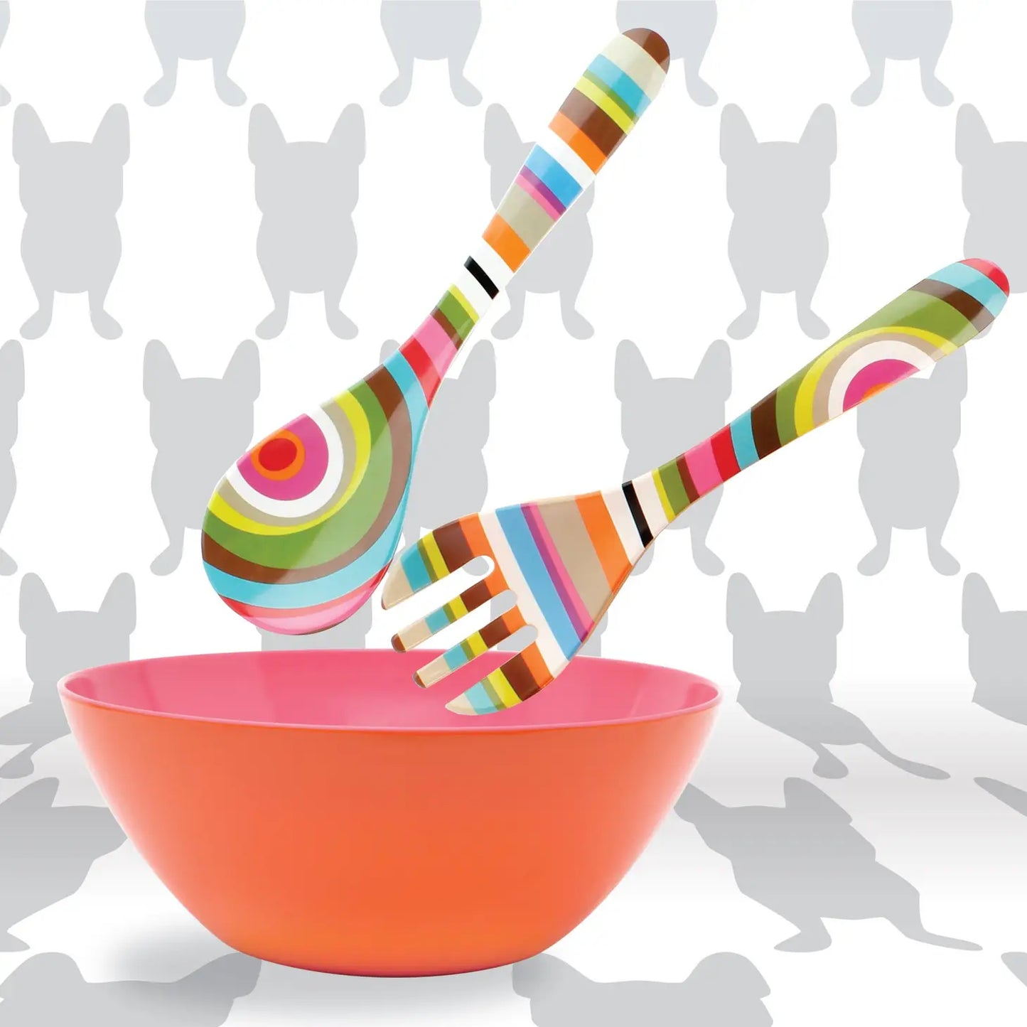 French Bull Salad Server Set