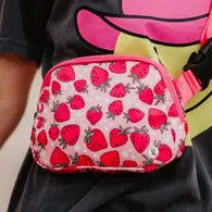Belt Bag with Striped Strap
