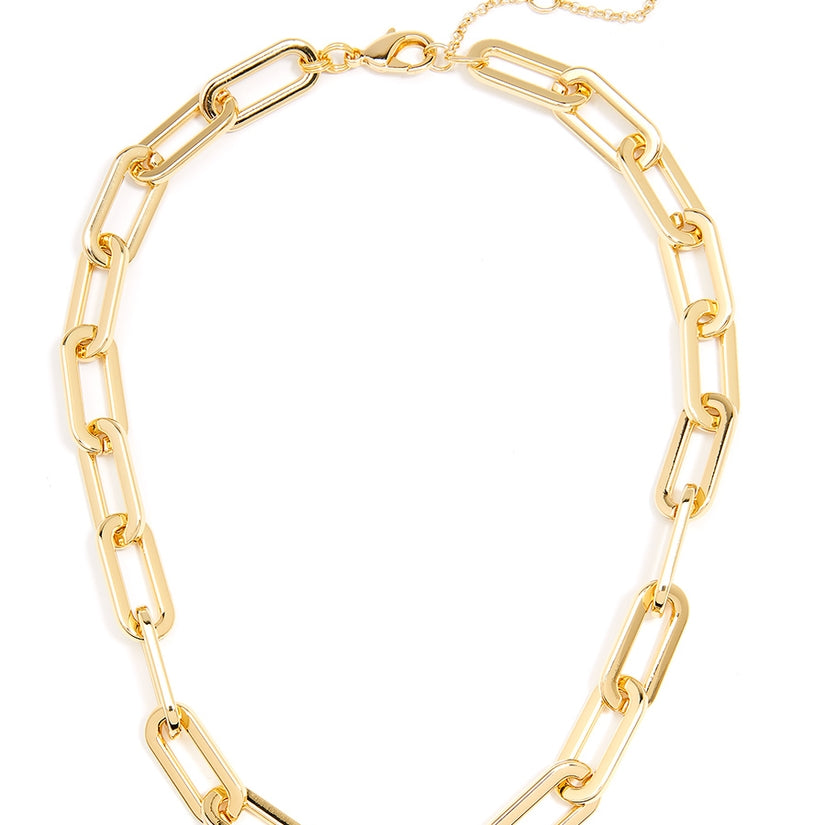 Oblong Links Collar Necklace