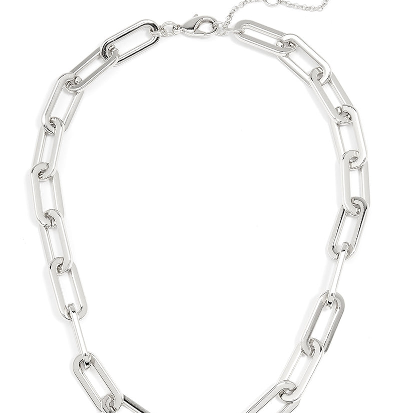 Oblong Links Collar Necklace