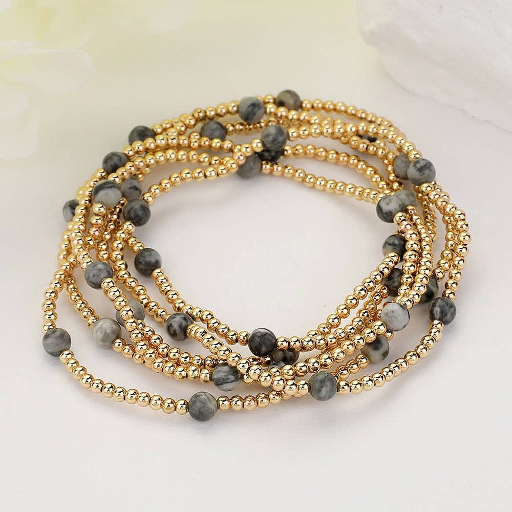 Natural Stone Multi Layered Bracelets