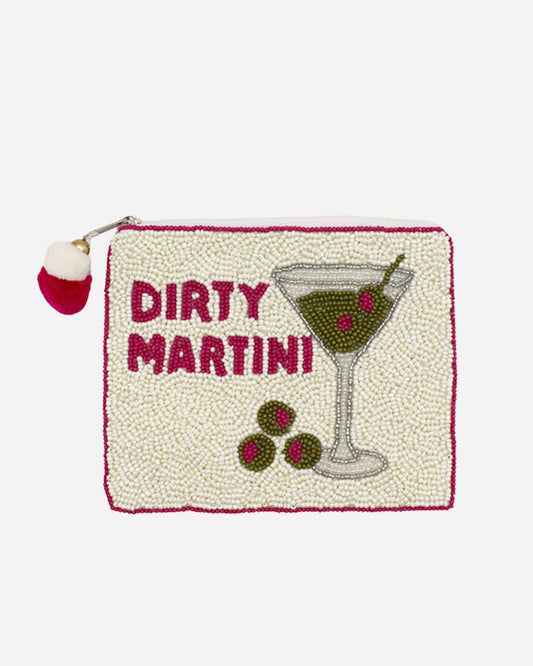 Dirty Martini Beaded Coin Pouch