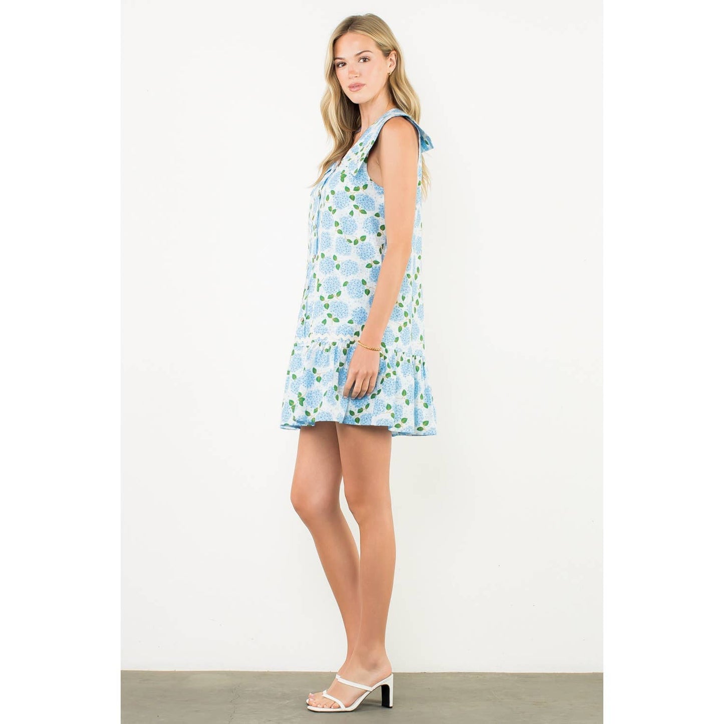 THML Sleeveless Flower Print Dress