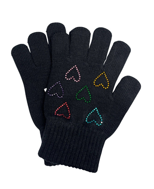 Julie & Judah Rainbow Heart Rhinestone Glove