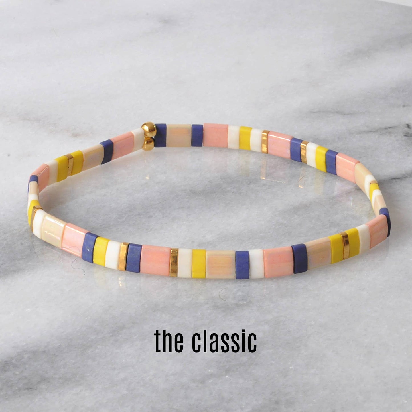 Hand Beaded Tile Bracelets
