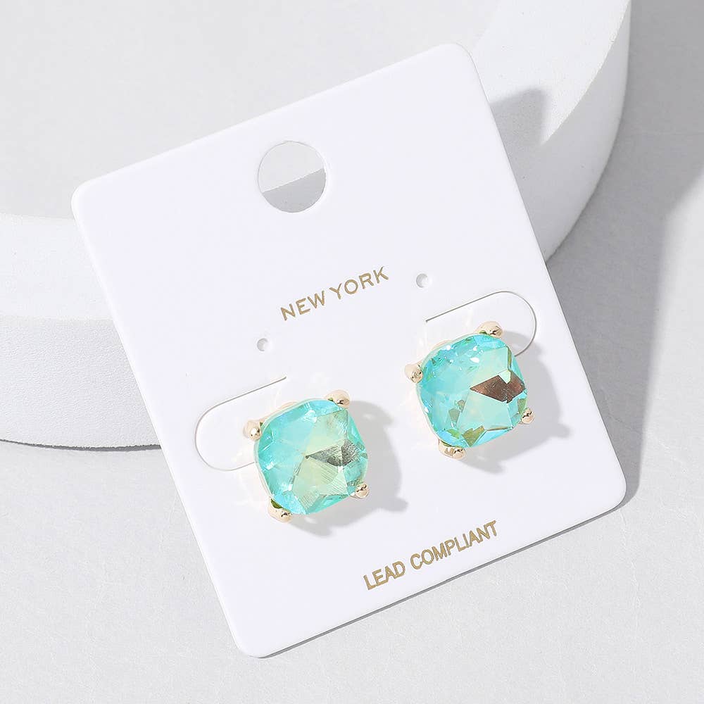 Cushion Stud Earrings