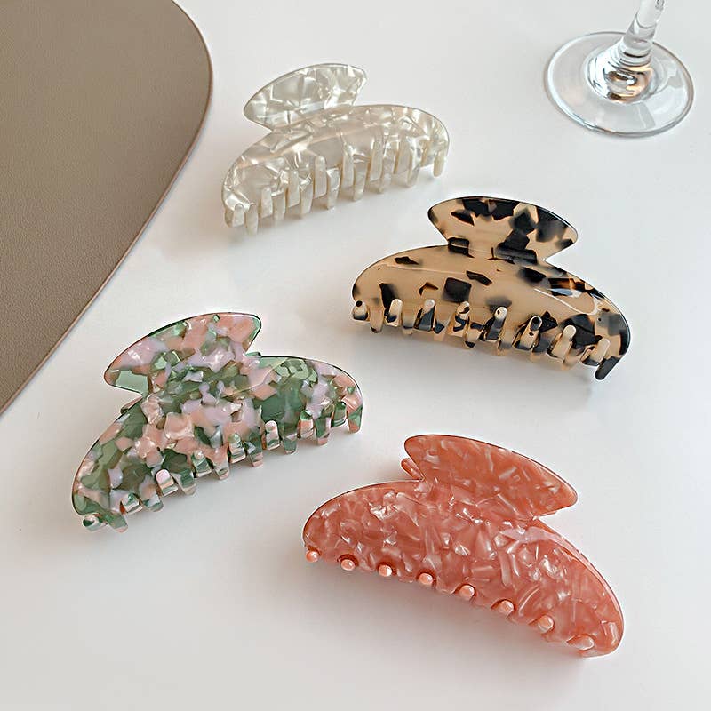 Tortoiseshell & Marbled Acetate Hair Claw Clip