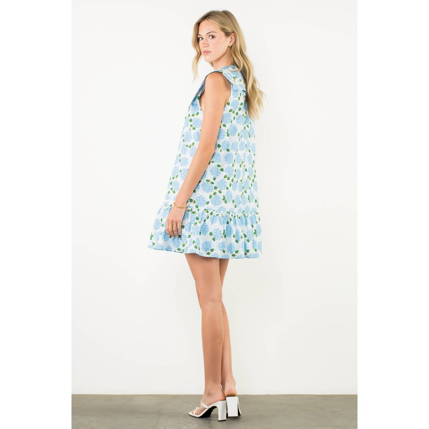 THML Sleeveless Flower Print Dress