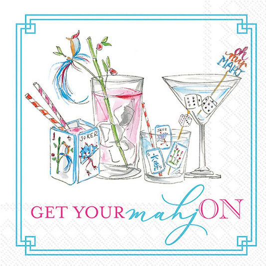 Mahjong Paper Cocktail Napkin