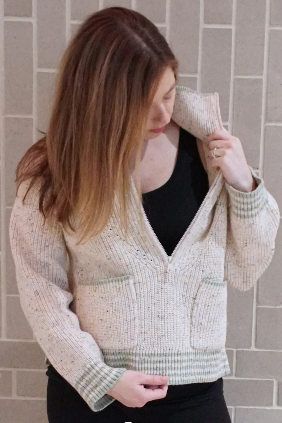 Jhula Women's Half Zip Sweater