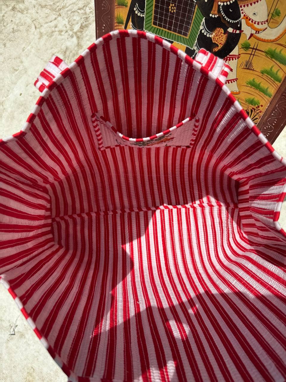 Holiday Cotton Large Tote