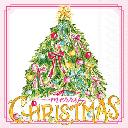 Christmas Tree Paper Cocktail Napkin