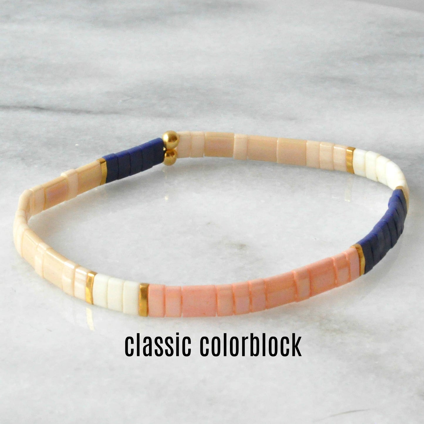Hand Beaded Tile Bracelets