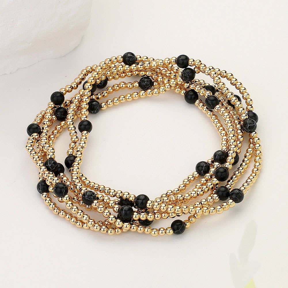 Natural Stone Multi Layered Bracelets