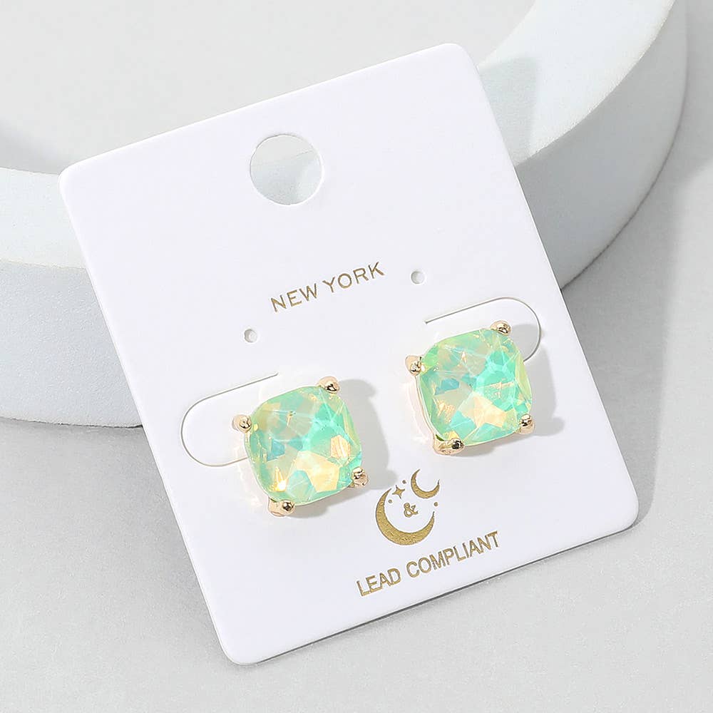 Cushion Stud Earrings