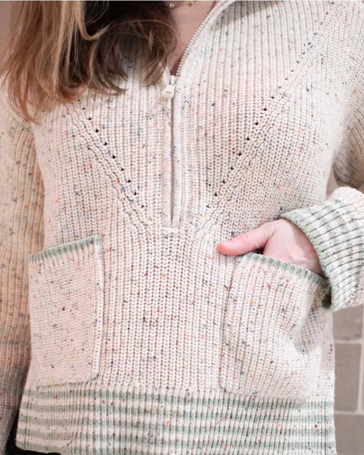 Jhula Women's Half Zip Sweater