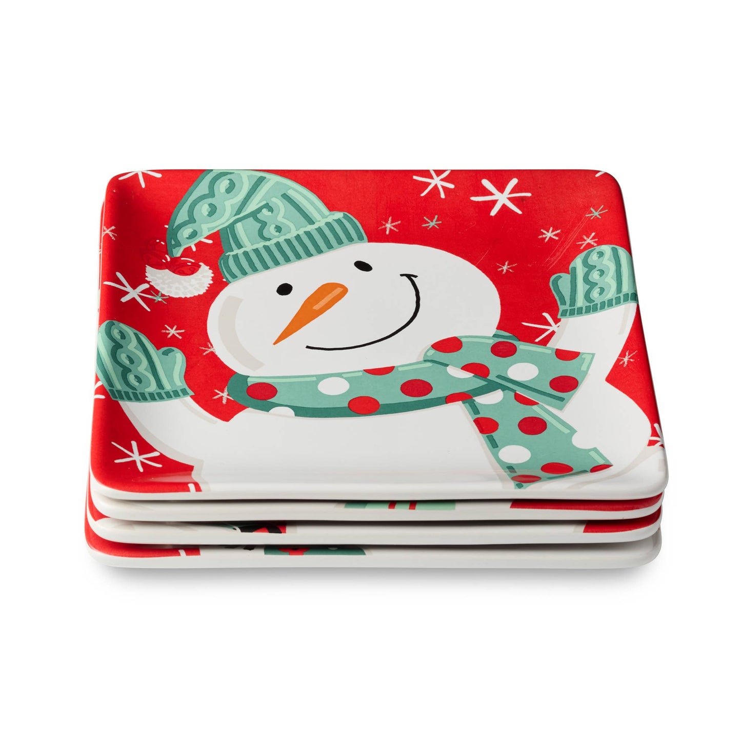 Snowman Dessert Plates