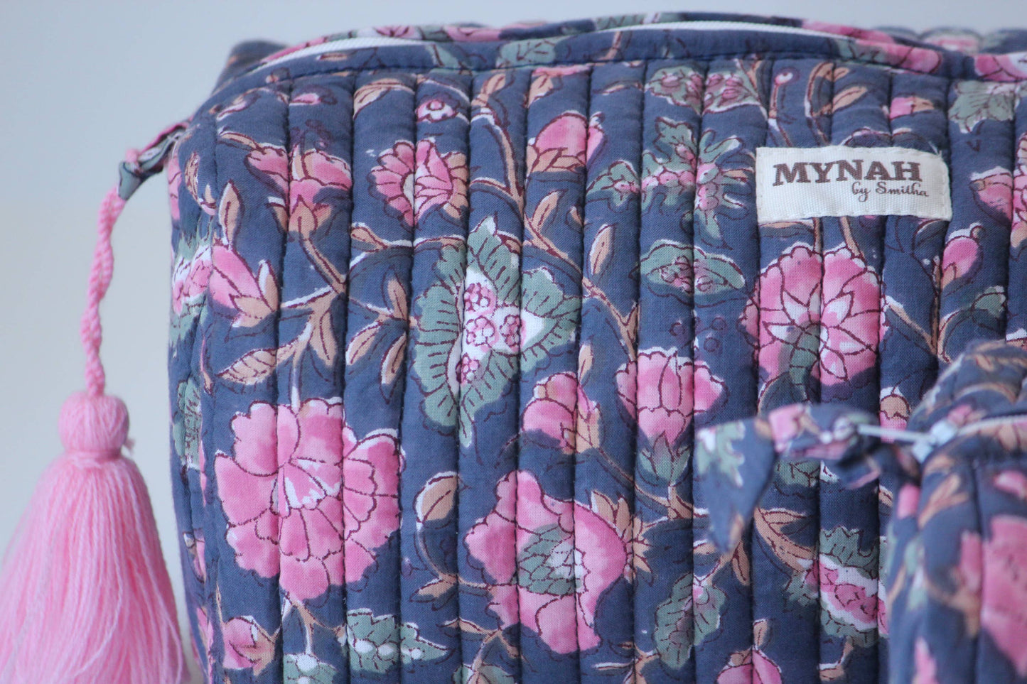 Rose Garden Quilted Travel Pouch