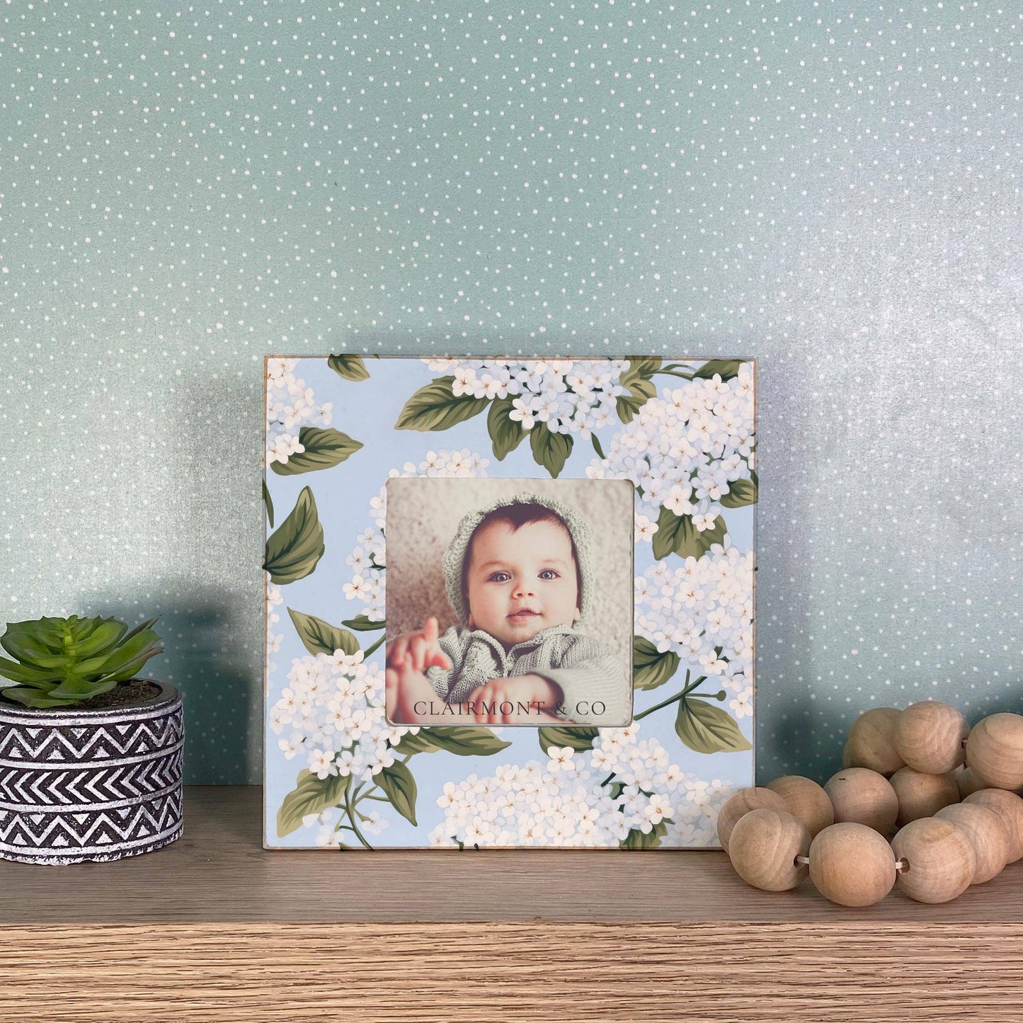 Hydrangea Cottage Square Frame