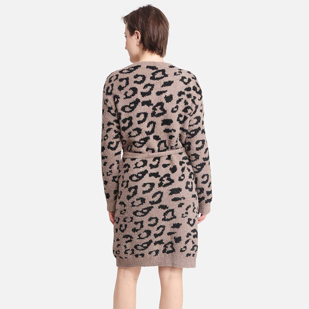 Leopard Patterned Cozy Robe