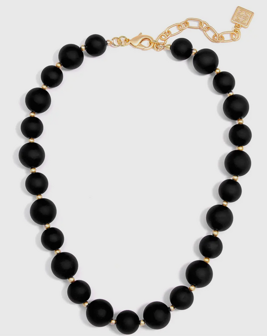 Glass Bead Collar Necklace