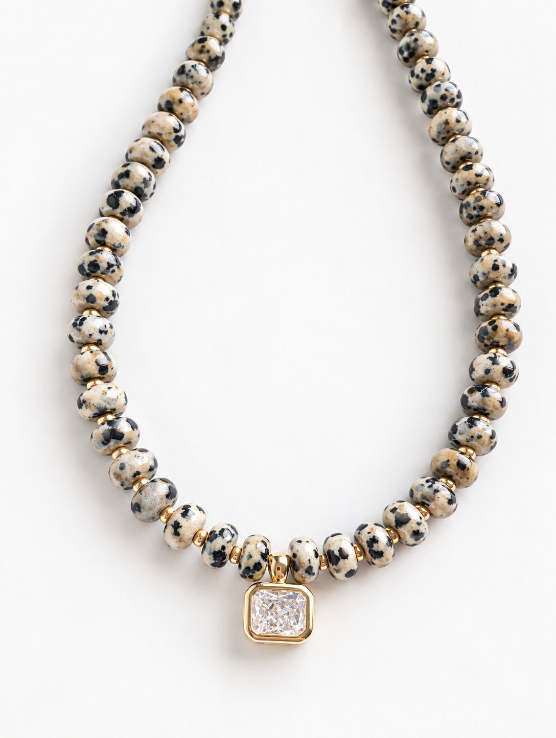 Spotted Stone Necklace